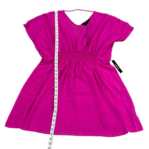 Vertigo Pink Chiffon Kimono Coverup - Picture 4 of 6